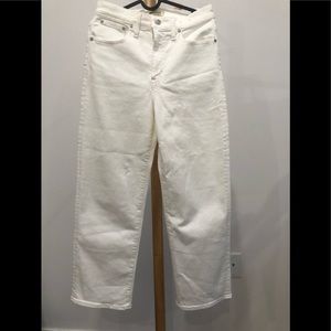 Madewell Jean pants, white, new condition, waist 27